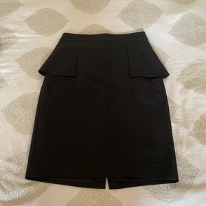 Elegant mango long black skirt